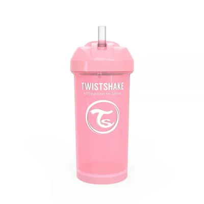 Zdjęcie produktu dla Kubek ze słomką Twistshake różowy 360 ml