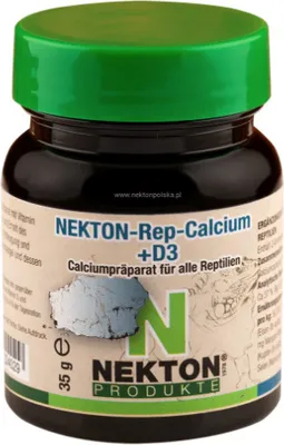 Produktbild von NEKTON-Rep Calcium+D3 35g - Vitaminpräparat für Reptilien, Kalziumergänzung  NEKTON Calcium+D3 für Reptilien 35g - Hochwertige Vitaminmischung