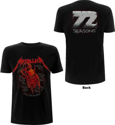 Produktbild von Metallica Uni T-Shirt: Skull Screaming Red 72 Seasons