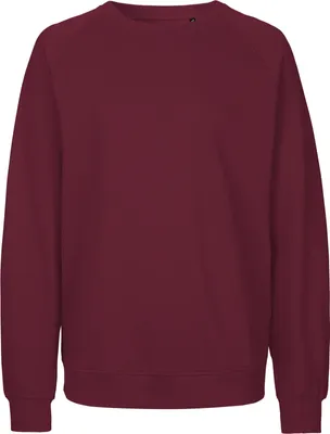 Image de Neutral O63001 | Sweatshirt unie / 100% coton équitable - Couleur : Bordeaux - Taille : L