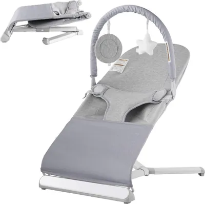 Produktbild von Babywippe Klappbarer Wippensitz für Babys von 0 bis 9 Monaten mit Spielzeugstange