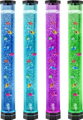 Obrázek produktu pro Bubble Tube Lamp 16 barev 1 m Smyslová akvarijní lampa pro uklidnění a relaxaci
