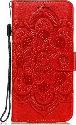 Produktbild von Mobigear Mandala iPhone 11 Hülle Klapphülle Geldbörse - Rot