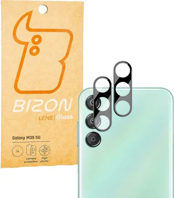 Produktbild von Gehärtetes Glas für die Kamera für Galaxy M35 5G, Bizon Glass Silk Lens, 2 Stück