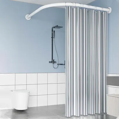 Produktbild von Gebogene Duschvorhangschiene für Bad und Dusche
