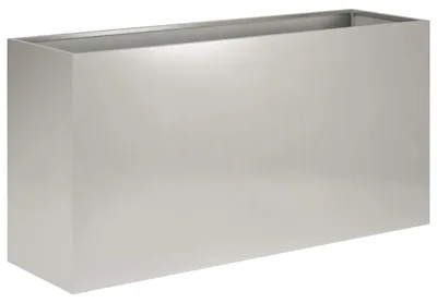 Produktbild von vidaXL Garten-Pflanzgefäß Silber 100 x 30 x 50 cm Edelstahl