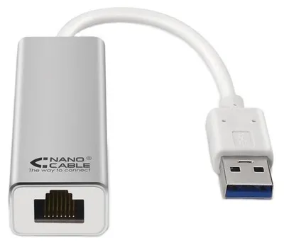 Image de Adaptateur USB 3.0 - RJ45 Nanocable 10.03.0401/ 1000Mbps