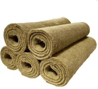 Produktbild von Nager-Teppich aus 100 % Hanf, 100 x 40 cm 10 mm dick, 5er Pack, Nagermatte, Hanfmatte geeignet als Käfig Bodenbedeckung für Nagetiere und Kleintiere, Nagerteppich, Käfigleinlage