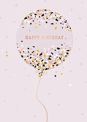 Produktbild von Glückwunschkarte Luftballon "Happy Birthday"