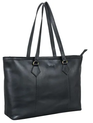 Produktbild von Benthill Handtasche Damen Echt Leder - Hochwertige Große Klassische Damentasche / Shopper - Elegante Umhängetasche - Schultertasche