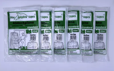 Produktbild von Abdeckfolie Malerplane Schutzplane Allzweckfolie Bauplane 4 m x 5 m Standard 3,5 my
