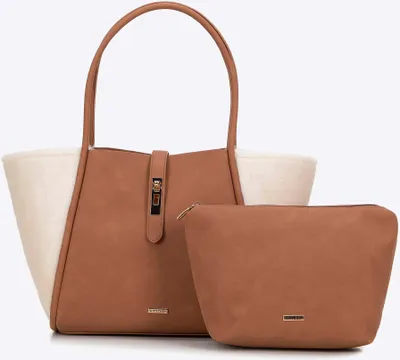 Image de Sac à provisions Wittchen pour femmes en  et Fourrure artificielle, beige