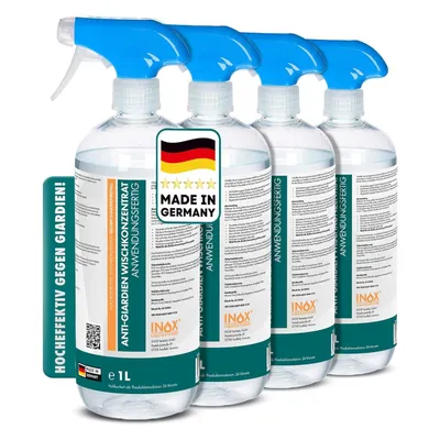 Produktbild von INOX® 4x1L Anti-Giardien-Wischkonzentrat – Hygienische Reinigung für Haustierhaushalte