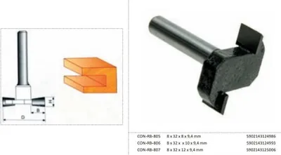 Produktbild von CONDOR HOLZFRÄSER FÜR NUTEN Fi=32 9,4 x 10mm SCHAFT 8mm