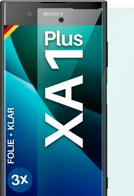 Produktbild von moex® 3x Schutzfolie kompatibel mit Sony Xperia XA1 Plus - Displayschutzfolie dünn Folie, Klar