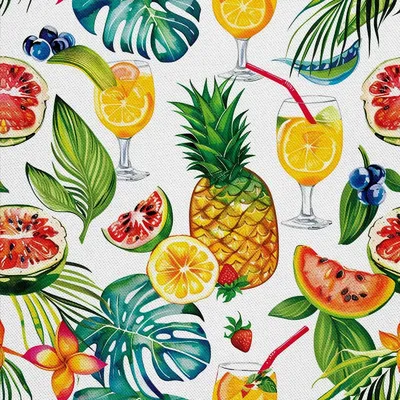Image de OUTDOOR DECOSTOFFE OXFORD - Motif de cocktail | DX8414