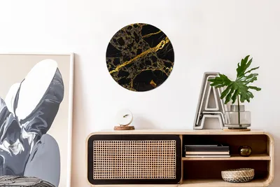 Produktbild von MuchoWow® - Schlafzimmer - Bilder - Der Kreis - Kunst für die Wohnung - Plastik - Kunstdruck - Wandbild