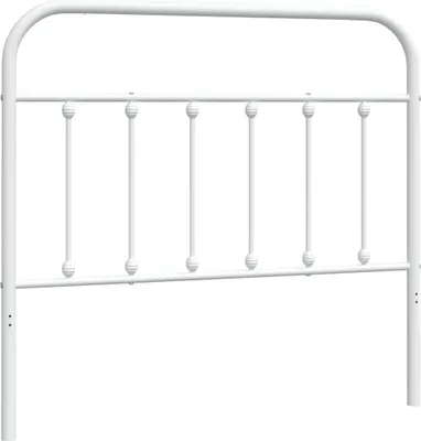 Produktbild von vidaXL Ersatz-Kopfteil Metall Weiß 107 cm