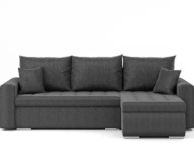 Zdjęcie produktu dla Narożnik Luis L - narożnik w kształcie litery L, sofa rozkładana, z funkcją spania, pojemnik, poduszki i pikowanie, meble tapicerowane, PRAWY Neve 97