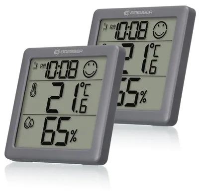 Imagen del producto de Bresser - 12532 - Pack de 2 termohigrómetros Climate Smile