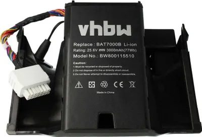 Produktbild von vhbw Akku kompatibel mit Robomow Tuscania TC300, TC150, TC500, TC-Serie Rasenmäher (3000mAh 25,6V Li-Ion)