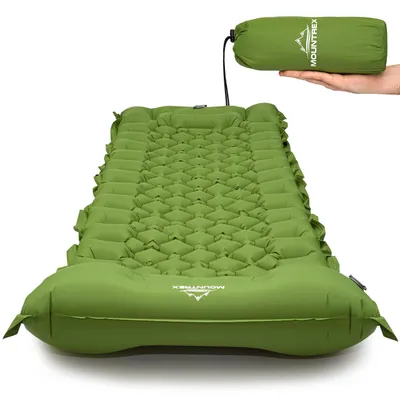 Produktbild von Solidchoice – Aufblasbare Luftmatratze für den Campingbereich, mit Fußpumpe und kompaktem Packmaß