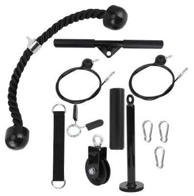 Obrázok produktu pre DIY sada posilňovacích strojov Lanová tyč Ťahací popruh Posilňovanie paží Triceps Silový tréning