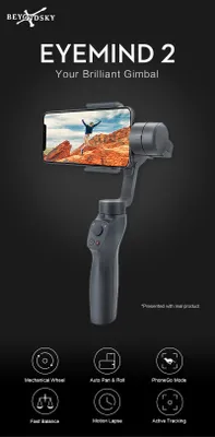 Obrázok produktu pre Eyemind 2 3-Axis Handheld Smartphone Gimbal Stabilizátor čierna