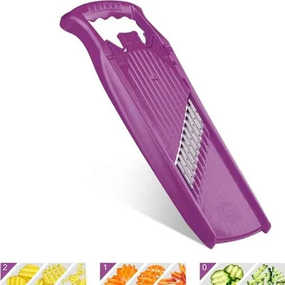 Image de Börner coupe-légumes vague-gaufre PowerLine - BPA free coupe-légumes vague-gaufre coupe-légumes, couleur:Violet