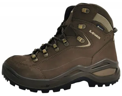 Image de Chaussures de sport Lowa Renegade EVO GTX MI pour femmes, chaussures de randonnée, bottines à lacets, couleur marron, style décontracté