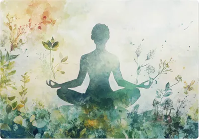 Obrázok produktu pre Meditácia V Prírode– Ochranná podložka na podlahu – Podložka pod stoličku – 100 x 100 cm – Protišmyková podložka na tvrdé podlahy