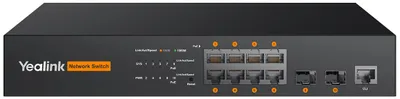 Obrázok produktu pre Yealink RCH80, Riadený, L2+, Podpora napájania cez Ethernet (PoE), Inštalácia do Racku