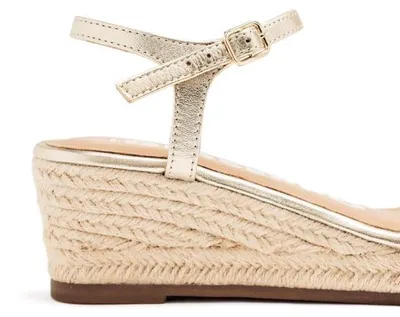 Produktbild von Gioseppo Damen Platinum Sandalen Keilabsatz Leder Jute YALAHA 71701-P-Platinum