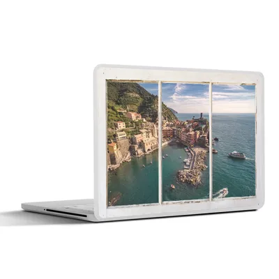 Produktbild von MuchoWow® Laptop Aufkleber Sticker Cover Aussicht - Insel - Wasser 40x30 cm - Laptop Dekoration - Selbstklebend