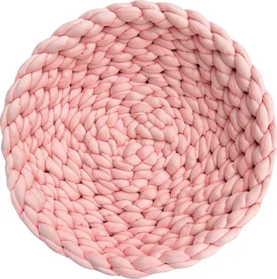Produktbild von Aumüller Katzenkorb Grobstrick - Kuschelhöhle für Katzen, Rosé