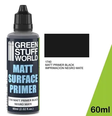 Zdjęcie produktu dla Green Stuff World – podkład, matowa czerń, butelka 60 ml