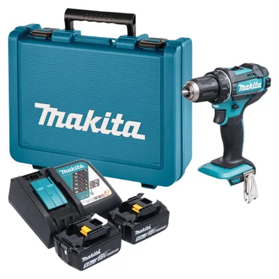 Produktbild von Makita DDF 482 RTE Akku Bohrschrauber 18 V 62 Nm + 2x Akku 5,0 Ah + Ladegerät + Koffer