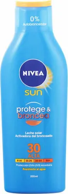 Image de NIVEA Lait solaire et bronzant SPF 30 - 200 ml
