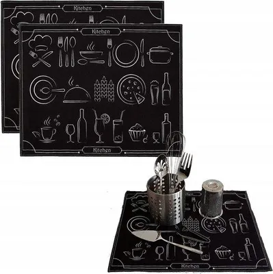 Obrázok produktu pre Rýchloschnúce odkvapkávacie podložky, sada 2 ks, 40 x 46 cm