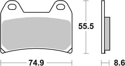 Produktbild von Bremsbelag SBS 706RST (Satz pro Scheibe) Road Racing Sinter