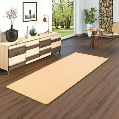 Produktbild von Sisal Natur Läufer Teppich Astra Honig, Größe:80x160 cm
