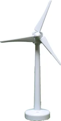 Image de Moulin à vent Van Manen blanc 29 cm avec piles à l'échelle 1:87