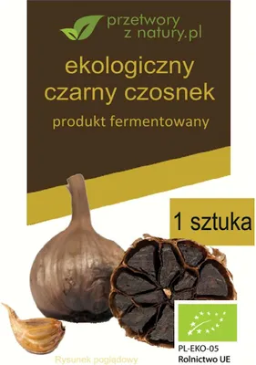 CZARNY CZOSNEK BEZGLUTENOWY BIO (1 szt.) - PRZETWORY Z NATURY