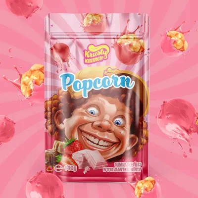 Produktbild von Krusty Krunch Smashed Strawberry Popcorn 140g