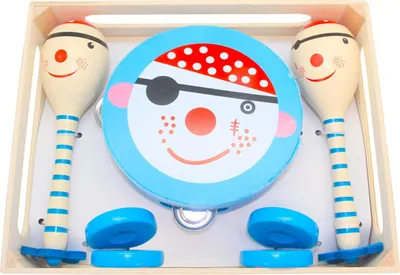 Produktbild von 4iQ Instrumentensatz aus Holz für Kinder 3in1