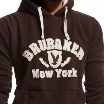 Produktbild von BRUBAKER Herren Sweatshirt mit Kapuze N.Y. Eagle Braun Gr. XXL