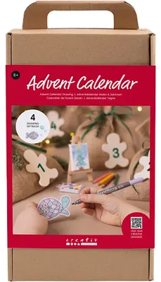 Obrázek produktu pro Creativ Company Adventní kalendář kreativní dárky kreslení řemeslná sada Vánoce