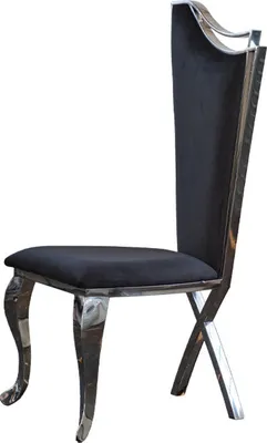 Produktbild von KAWOLA Stuhl AMALIA Esszimmerstuhl Barock Velvet schwarz