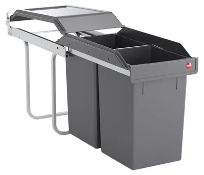 Image de Collecteur de déchets Hailo 3650101 TA Swing A Tandem 2x 15 litres
