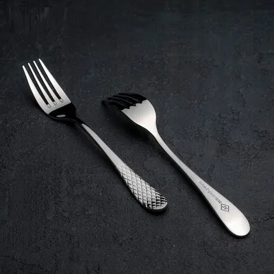Produktbild von Wilmax Dessertgabel-Set, 2-teilig, 16 cm Edelstahl WL-999217/2B